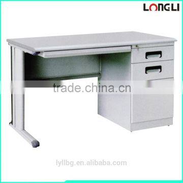 Hot sale steel office desk, computer table with key board