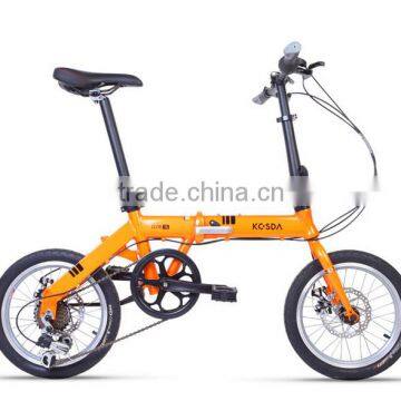 16 inch foldable children bike 6 speed aluminium Alloy bicycle