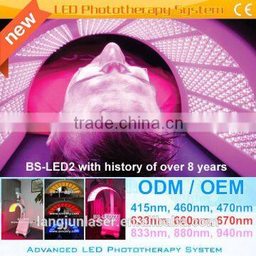 Yellow 590 Nm Skin Rejuvenation PDT Beauty Machine LED Phototherapy Anti Aging Machine Facial Led Light Therapy Facial Care