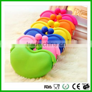 Custom silicone rubber change wallet jelly design coin purse