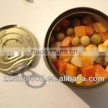 Chinese Food Canned Mixed Vegetable Vacuum Package Food Tinplate
