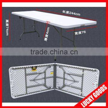 bulk square shape 8ft folding table for wedding or banquet