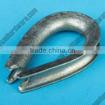 China supplier US type Electric Galvanized wire rope Thimble sewing