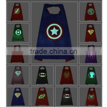 Hotsale New Thor Double Layer Kids Superhero Luminous Cape and Mask