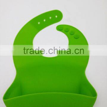 FDA hot sale easy clean food grade silicone baby bib