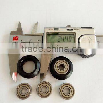 Plastic Rubber Coated Wheel Bearing V-nut Laufrollen 6x24x10 photo-5