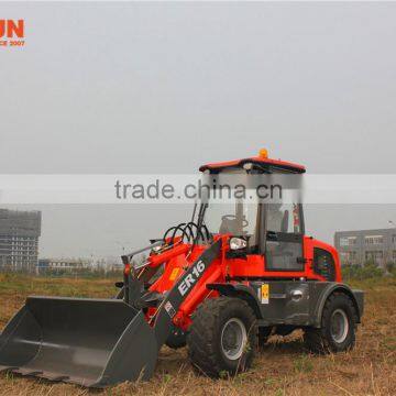 Everun New Articulated Mini Wheel Loader 1.6 Ton Construction Machine With Standard Bucket photo-3