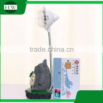 Plastic Resin Decorative Cartoon Totoro Eye Protection Battery Operated Led Study Reading Desk Table Touch Night Light Lamp photo-5