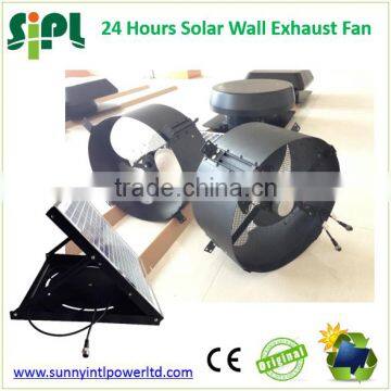 SUNNY FAN Wall Window Mounted Basement Bathroom Use Solar Panel Powered Small Size Round Shape Air Exhaust Fan Ventilation Fan photo-4