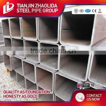 low carbon welded hot rolled square rectangular ERW steel pipe & tube