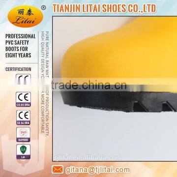 Yellow Black PVC Safety Gumboots ,comfortable PVC Work Boots,cheap Safety Shoes photo-2