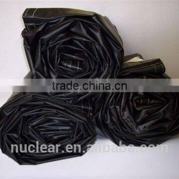 Black Color Hot Laminated Vinyl Coated Polyester Flexible Air Duct Tarpaulins photo-3