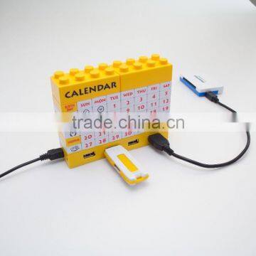 DIY Blocks Usb 2.0 Hub Calendar With Bluetooth/usb Hub With Cable/Executive DIY Desk Calendar 2015 photo-3