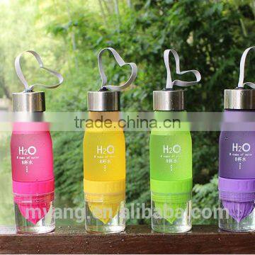 Stock! H20 8 Cups of Water Lemon Bottle 600-700ML H2O Colored Lemon Bottle With Heapest Price, Low Moq, Paypal Acceptable photo-3