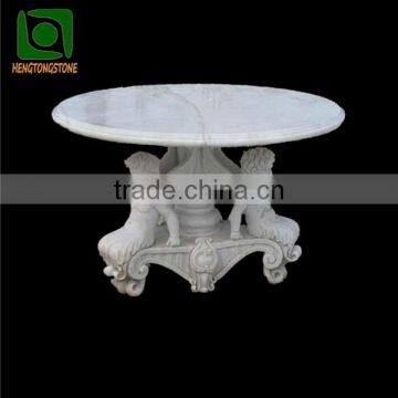 White Marble Round Table With Cherubim