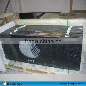 Black Galaxy Granite Vanity Top for Bathroom
