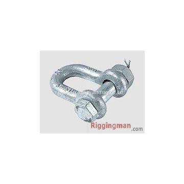 RIGGING CHAIN SHACKLE WITH SAFETY PIN,drop forged