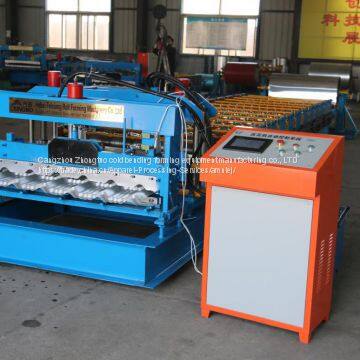 Glazed Tile Metal Coil Roll Forming Machine photo-3