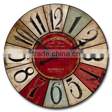 Popular Sale!Old Style Wooden Wall Clock MDF Wall Clock Cheap Wall Clock Wholesale