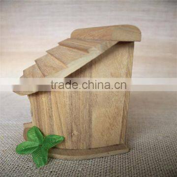 Dome Bird Nest Artificial Birds Nest Swing for Single Round Wood Window Wood Frame Windows photo-3