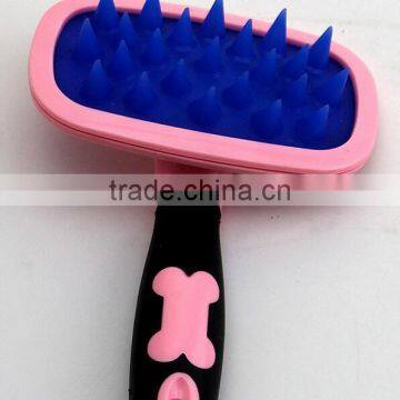 CY108 Silicone Comb Cat and Dog Fur Cleaner Pets Hair Comb photo-6