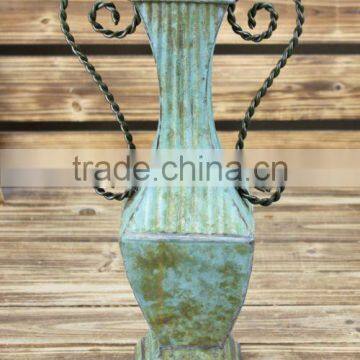 European style shabby chic home decor metal vase