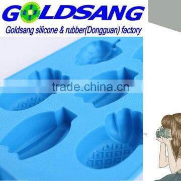 2015 FDA Hot Selling Fruit Shaped Silicone Ice Cube Tray photo-2