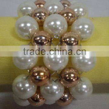 Beaded Napkin Ring,Pearl Napkin Ring