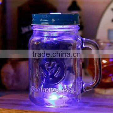 Maison Cock Glass Cup With Metal Screw Cap for Honey photo-3
