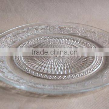Стеклянные тарелки/Стеклянные обеденные тарелки/Оптовые прозрачные стеклянные тарелки photo-4