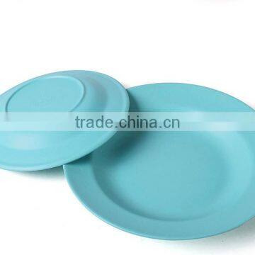 BSCI Audit Natural Bamboo Fiber Tableware Round Plate photo-4