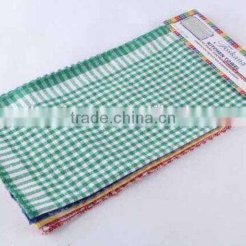 4PC Square two-colored plaid RAG