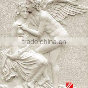 Angel wall relief sculpture