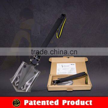 High-Tech Multifunction Compact Fishing Fillet Knife Shovel Hoe Saw Fire Flint