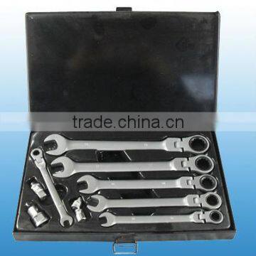 10pcs flexible Combination Gear Wrench set WS066