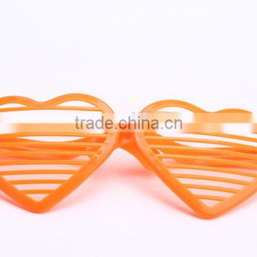 window shade heart shape ABS cute crazy party glasses with ASTM