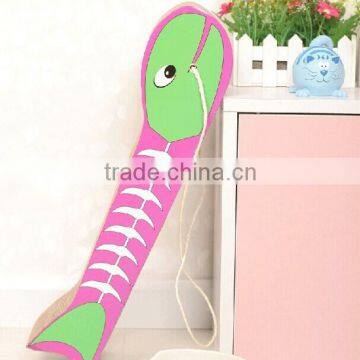 Funny Cat Scratch Board Fishbone for Cat / Funny Pet Toys photo-4