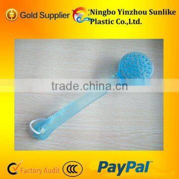 plastic handle bath brush with nylon