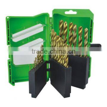 25pcs High Speed Steel DIN 338 twist drill bit set hot selling