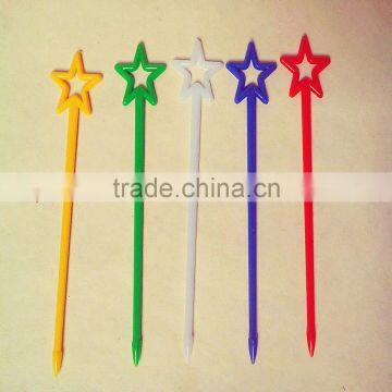 Party decoration innovative plastic star fruit pick