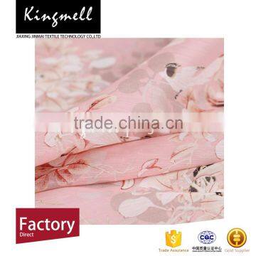 Custom Digital Printed Silk Linen Blend Fabric China Wholesale photo-3