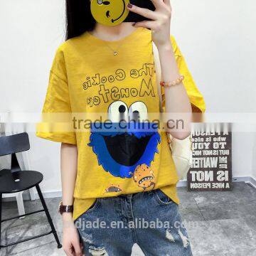 Women Summer Fashion Customized Letter Print t Shirt Casual Short Sleeve t Shirt photo-5
