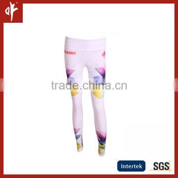 customized digital printing coolmax sublimation baselayer bottoms. Ladies fitness high stretch legging pants,cheerleader uniform