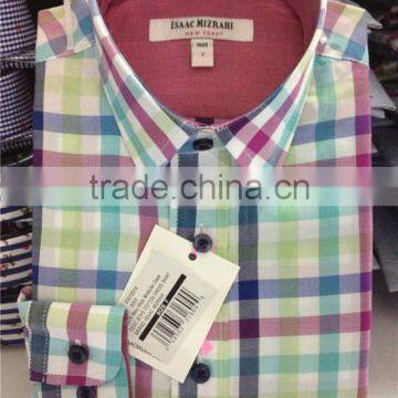 Cotton children dress shirts for boys check boy shirts