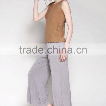 New Arrival Loose House Rayon Night Pants for Girls Wholesale photo-2