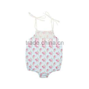 Flower Lace Baby Girl Romper Baby Floral Romper With Tassels photo-5