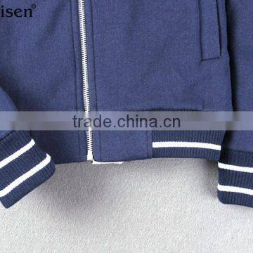 Wholesale OEM 100% Polyester Bomber Fleece Kids Coat