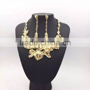 New Alloy Painting Colors Flower Design Choker Necklace& Earrings for Women photo-5