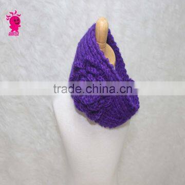 NEWEST Handmade Knitted With Ribbon Flower Kids or Women Headscarves Headband photo-2