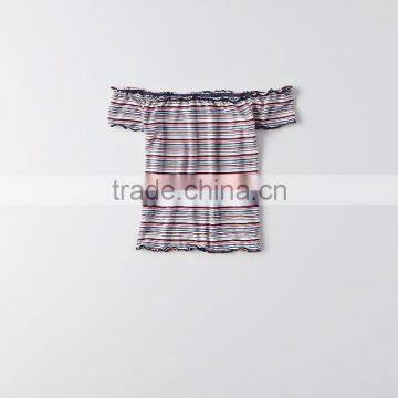 MGOO Wholesale Wrapped Chest Women Tunic Tops Stripe Printing Hot Girls Sexy Tank Top photo-5
